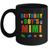 Master Builder Mimi Birthday Boy Building Bricks Blocks Mug | siriusteestore