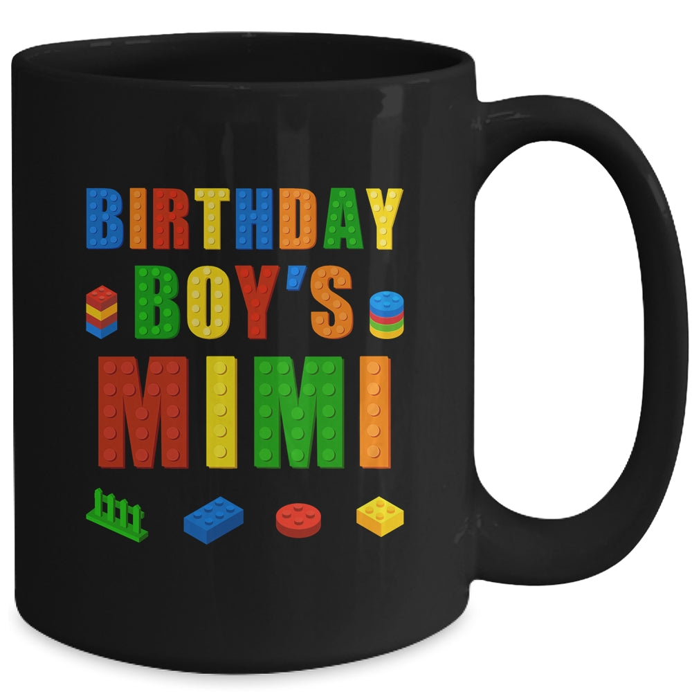 Master Builder Mimi Birthday Boy Building Bricks Blocks Mug | siriusteestore