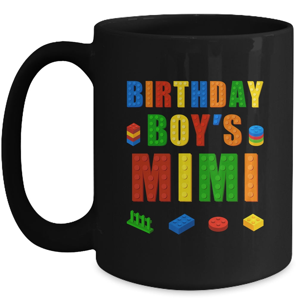 Master Builder Mimi Birthday Boy Building Bricks Blocks Mug | siriusteestore