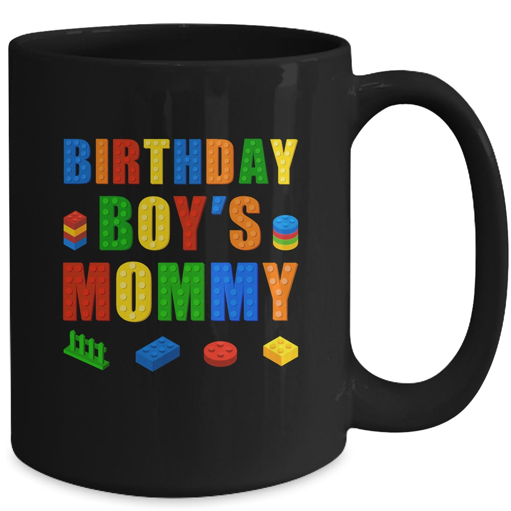 Master Builder Mommy Birthday Boy Building Bricks Blocks Mug | siriusteestore