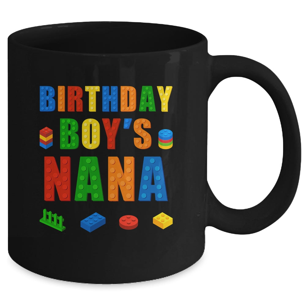 Master Builder Nana Birthday Boy Building Bricks Blocks Mug | siriusteestore
