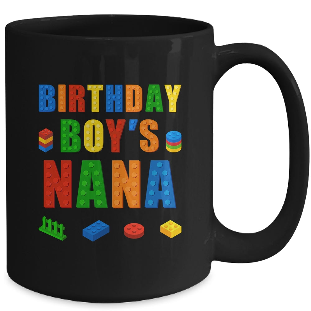 Master Builder Nana Birthday Boy Building Bricks Blocks Mug | siriusteestore