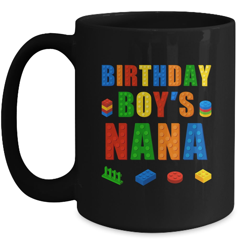 Master Builder Nana Birthday Boy Building Bricks Blocks Mug | siriusteestore