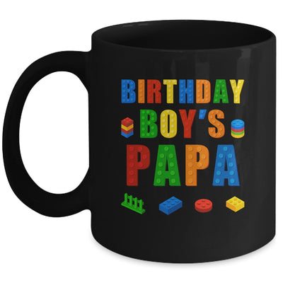 Master Builder Papa Birthday Boy Building Bricks Blocks Mug | siriusteestore