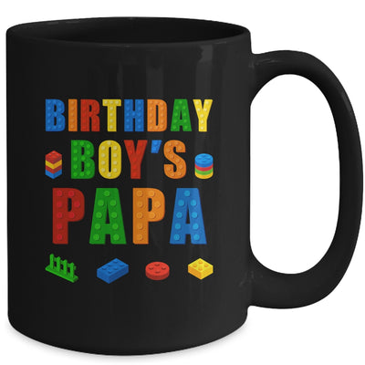 Master Builder Papa Birthday Boy Building Bricks Blocks Mug | siriusteestore