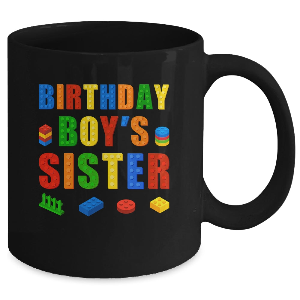 Master Builder Sister Birthday Boy Building Bricks Blocks Mug | siriusteestore