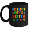 Master Builder Sister Birthday Boy Building Bricks Blocks Mug | siriusteestore