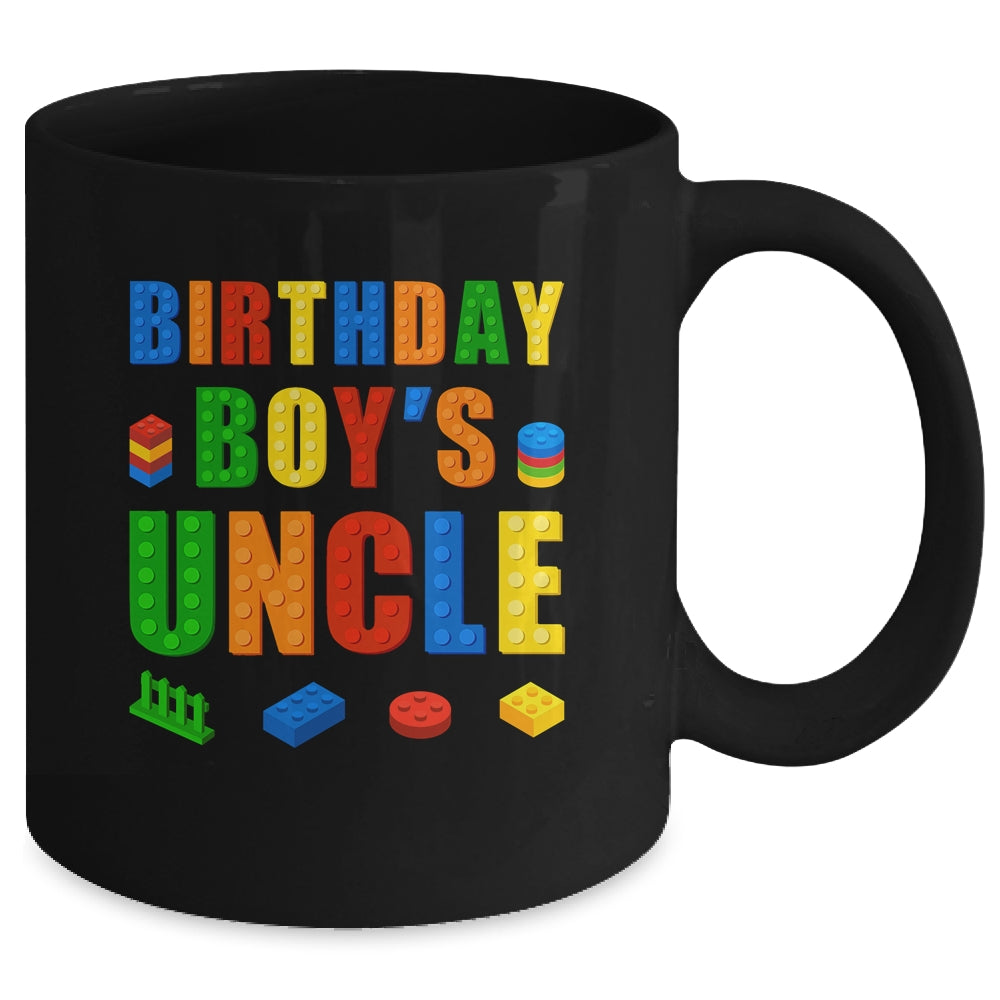 Master Builder Uncle Birthday Boy Building Bricks Blocks Mug | siriusteestore