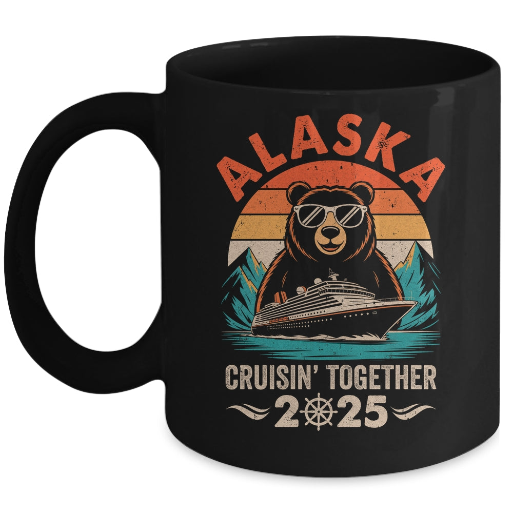 Matching Family Friends And Group Crusin' Alaska Cruise 2025 Mug | siriusteestore