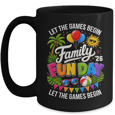 Matching Family Fun Day 2026 Let The Games Begin Beach Trip Mug | siriusteestore