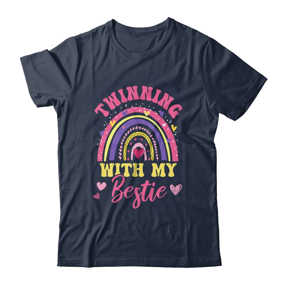 Matching Twin Spirit Week Twinning With My Bestie Rainbow Shirt & Tank Top | siriusteestore
