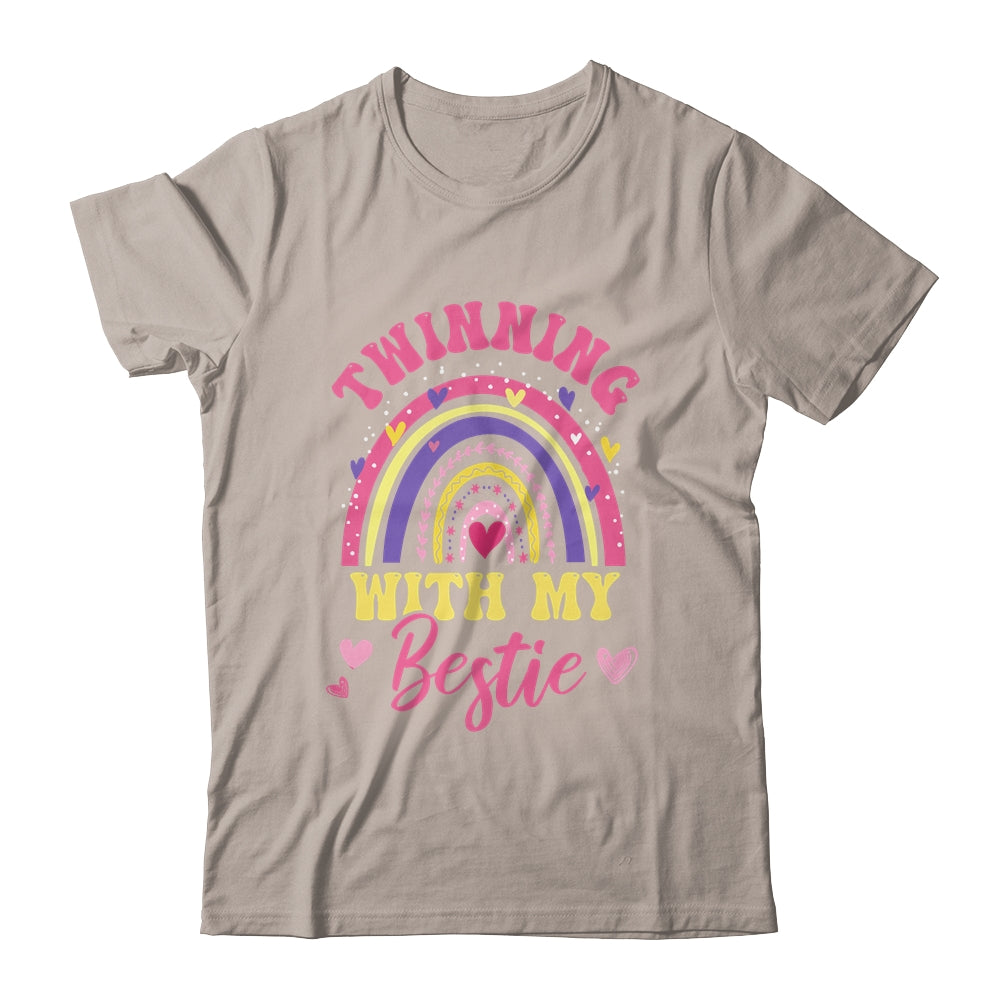 Matching Twin Spirit Week Twinning With My Bestie Rainbow Shirt & Tank Top | siriusteestore