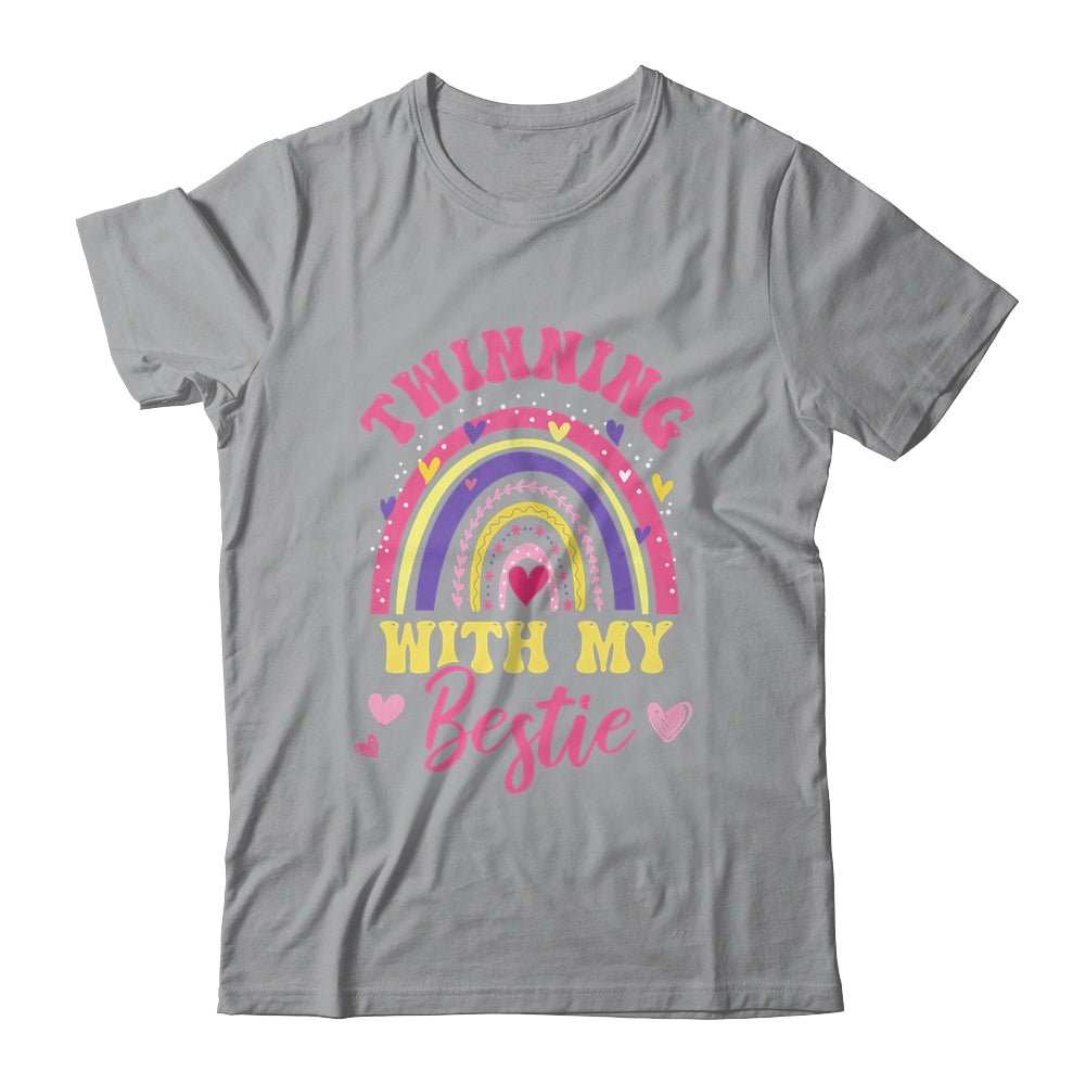 Matching Twin Spirit Week Twinning With My Bestie Rainbow Shirt & Tank Top | siriusteestore