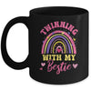 Matching Twin Spirit Week Twinning With My Bestie Rainbow Mug | siriusteestore