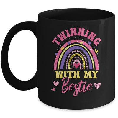 Matching Twin Spirit Week Twinning With My Bestie Rainbow Mug | siriusteestore