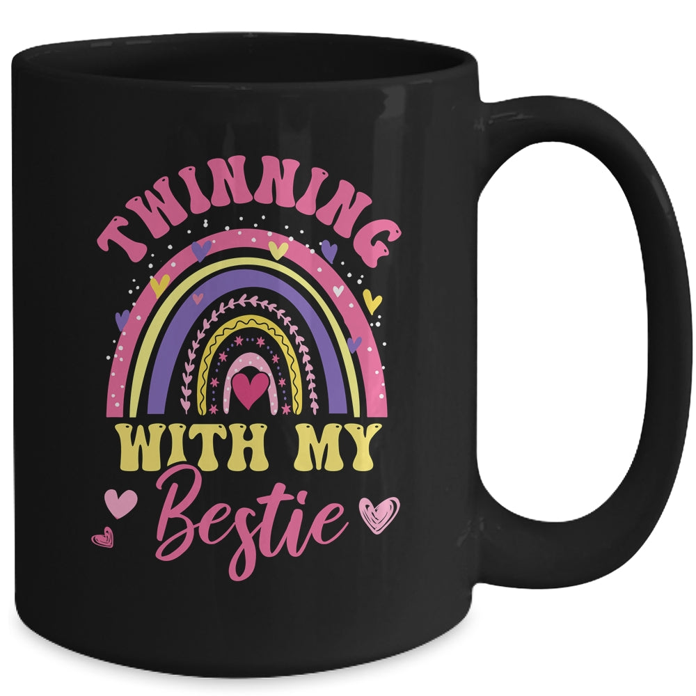 Matching Twin Spirit Week Twinning With My Bestie Rainbow Mug | siriusteestore