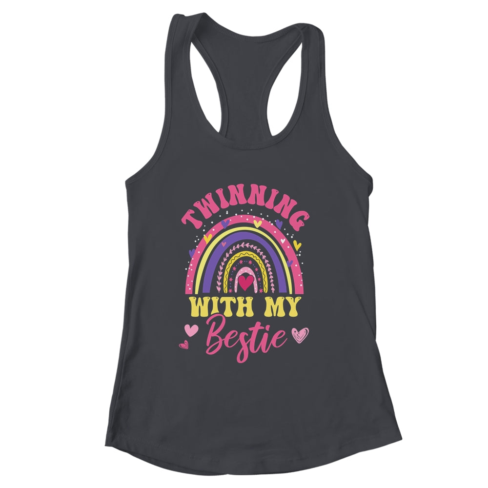 Matching Twin Spirit Week Twinning With My Bestie Rainbow Shirt & Tank Top | siriusteestore
