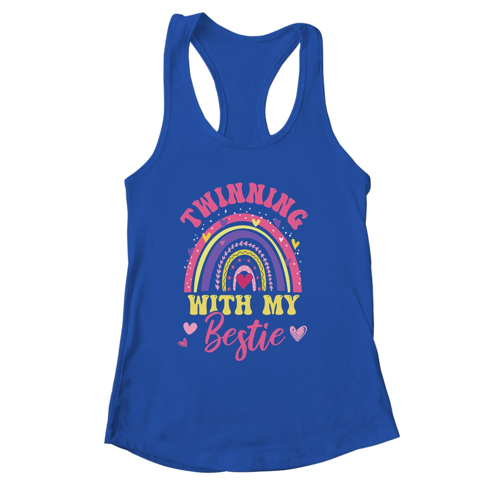 Matching Twin Spirit Week Twinning With My Bestie Rainbow Shirt & Tank Top | siriusteestore