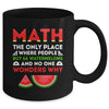 Math And Watermelons Mathematics Calculation Numbers Mug | siriusteestore