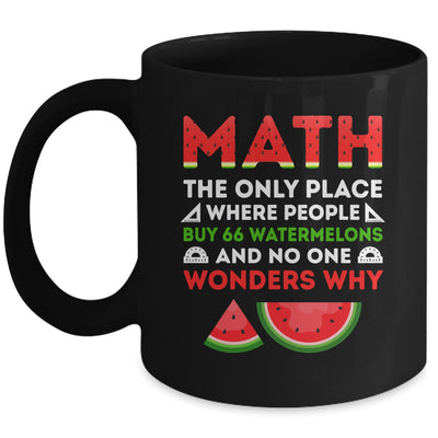 Math And Watermelons Mathematics Calculation Numbers Mug | siriusteestore