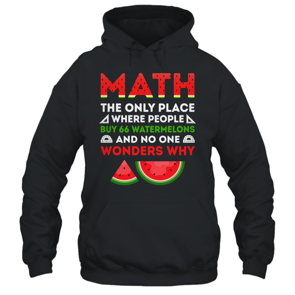 Math And Watermelons Mathematics Calculation Numbers Shirt & Tank Top | siriusteestore