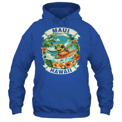 Maui Hawaii Cute Sea Turtle Surfing Summer Vacation Shirt & Tank Top | siriusteestore