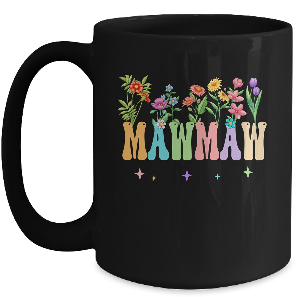 Mawmaw Women Wildflower Floral Design Mawmaw Mothers Day Mug | siriusteestore