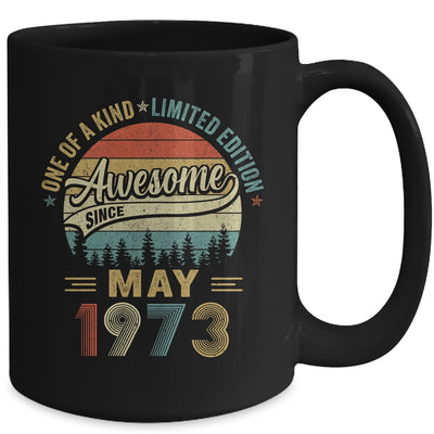 May 1973 Vintage 50 Years Old Retro 50th Birthday Mug | siriusteestore