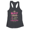 May 1990 35 Years Of Being Awesome Retro 35th Birthday Shirt & Tank Top | siriusteestore