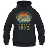 May 1993 Vintage 30 Years Old Retro 30th Birthday Shirt & Hoodie | siriusteestore