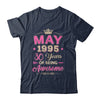 May 1995 30 Years Of Being Awesome Retro 30th Birthday Shirt & Tank Top | siriusteestore