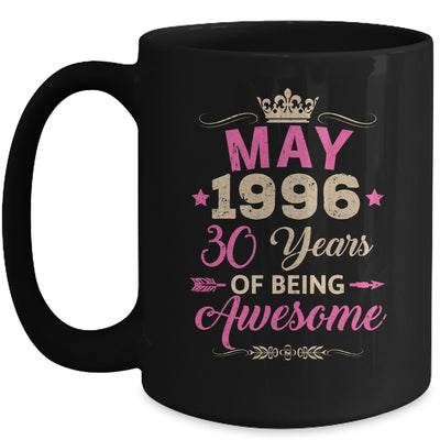 May 1996 30 Years Of Being Awesome Retro 30th Birthday Mug | siriusteestore