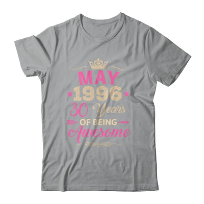 May 1996 30 Years Of Being Awesome Retro 30th Birthday Shirt & Tank Top | siriusteestore