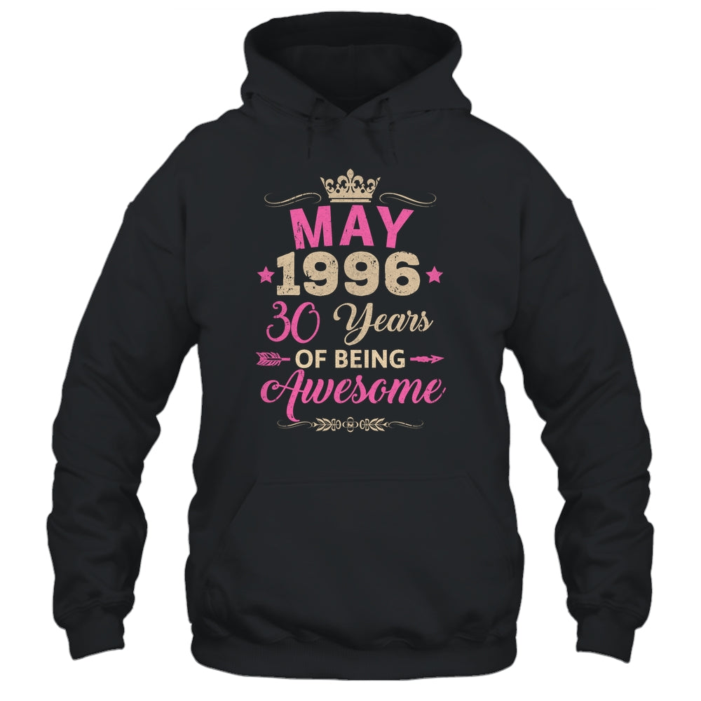 May 1996 30 Years Of Being Awesome Retro 30th Birthday Shirt & Tank Top | siriusteestore