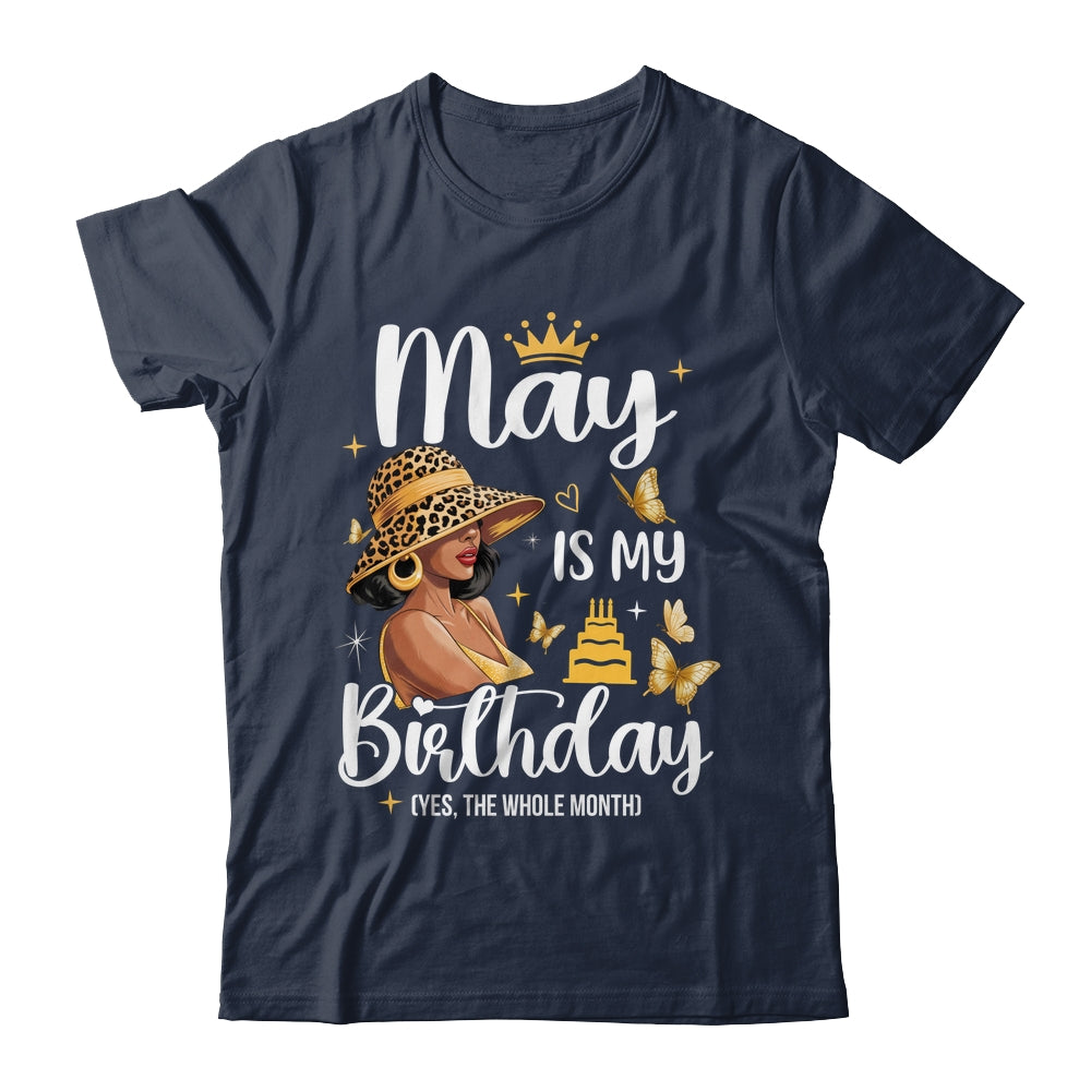 May Is My Birthday African American Woman Birthday Queen Shirt & Tank Top | siriusteestore