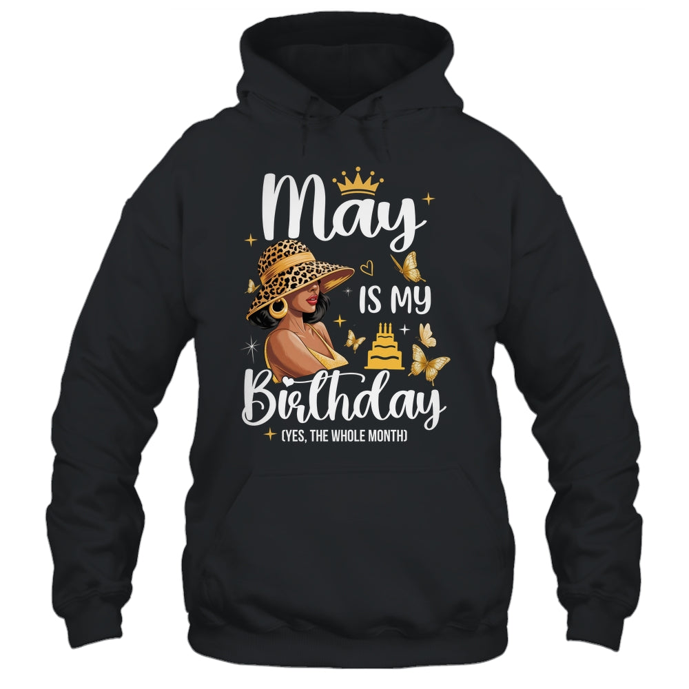 May Is My Birthday African American Woman Birthday Queen Shirt & Tank Top | siriusteestore