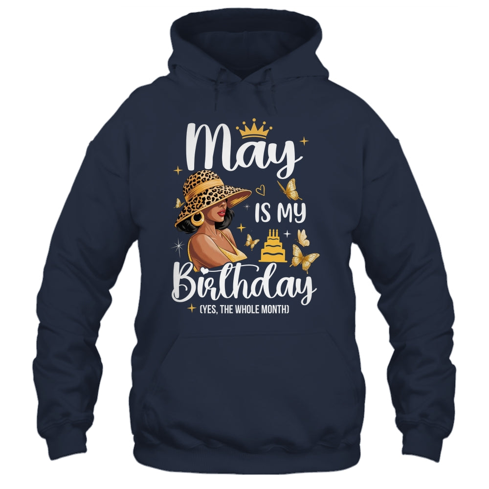May Is My Birthday African American Woman Birthday Queen Shirt & Tank Top | siriusteestore