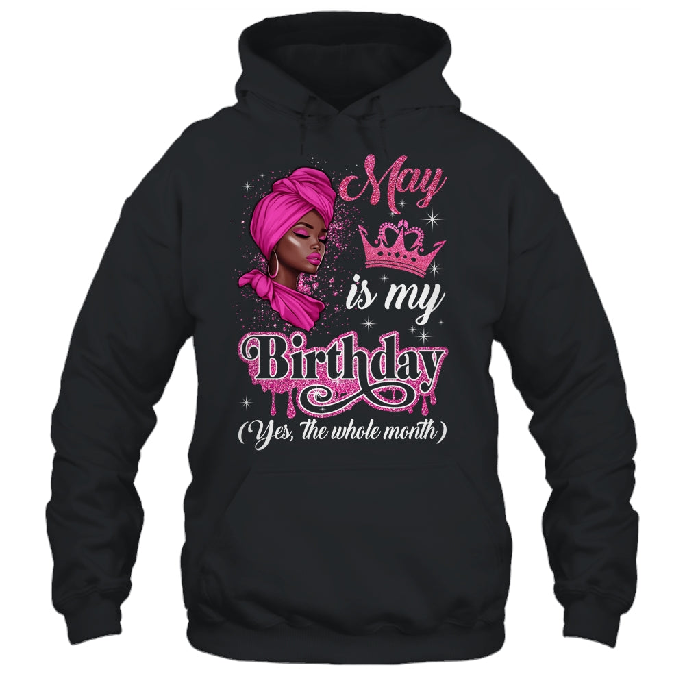 May Is My Birthday African Black Women Birthday Queen Shirt & Tank Top | siriusteestore