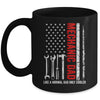 Mechanic Dad Like A Normal Dad Only Cooler USA Flag Mechanic Mug | siriusteestore