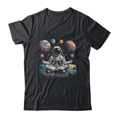 Meditating Astronaut Planets Meditation Outer Space Shirt & Tank Top | siriusteestore