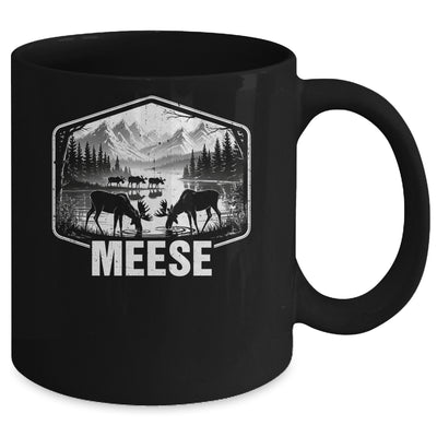Meese Funny Moose Humor Camping Wildlife Outdoor Nature Mug | siriusteestore