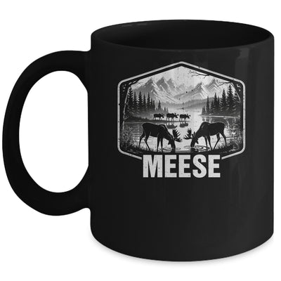 Meese Funny Moose Humor Camping Wildlife Outdoor Nature Mug | siriusteestore