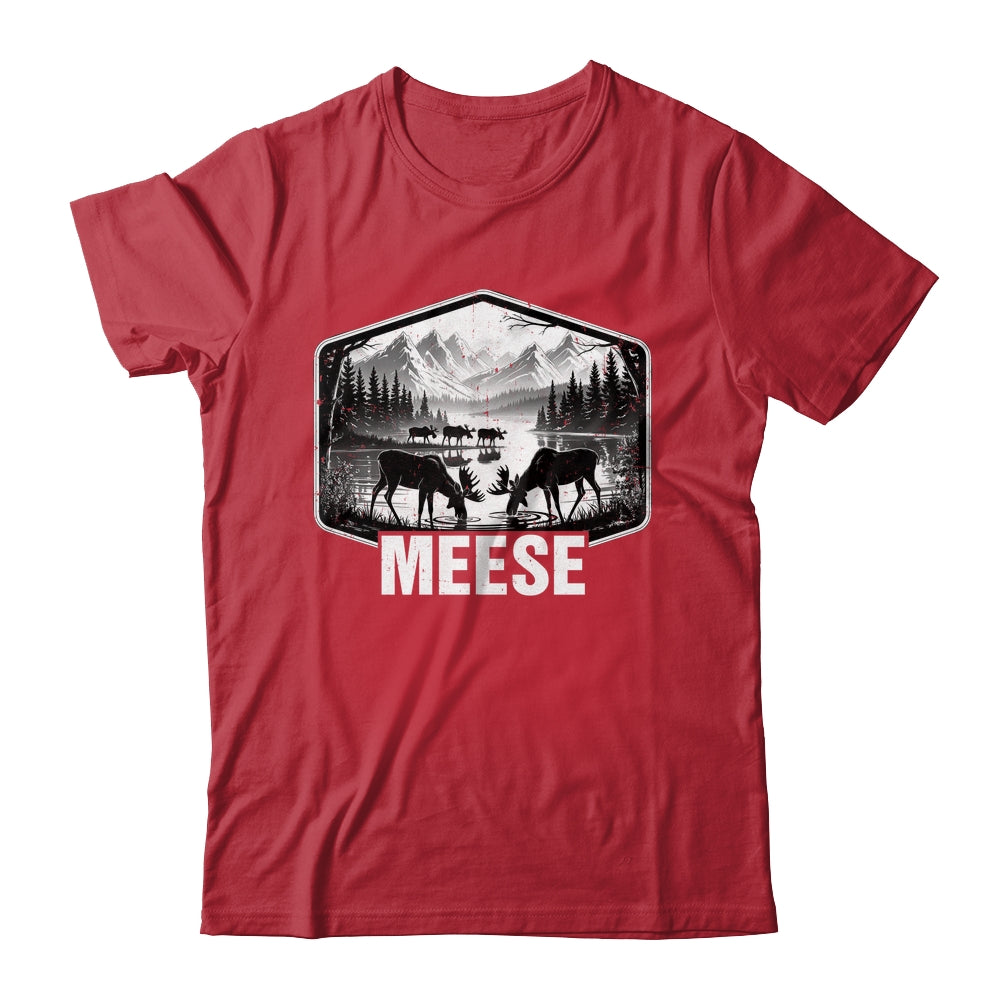 Meese Funny Moose Humor Camping Wildlife Outdoor Nature Shirt & Hoodie | siriusteestore