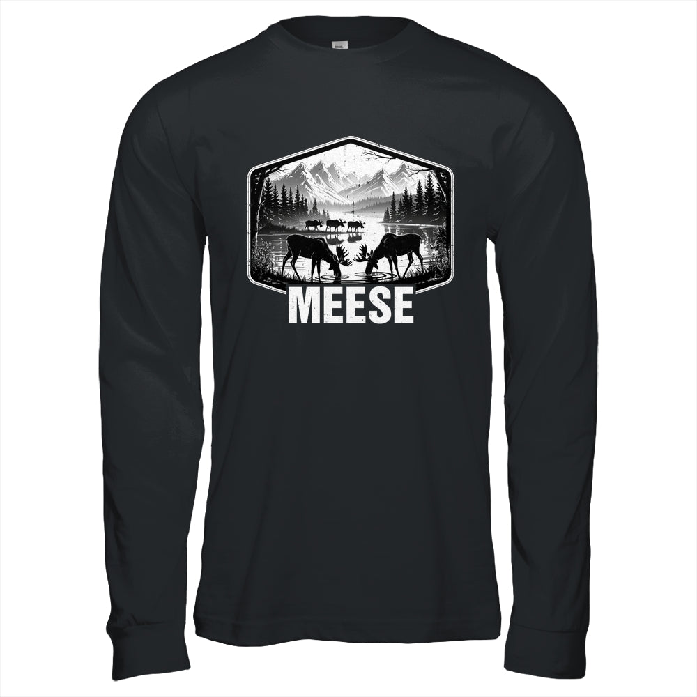 Meese Funny Moose Humor Camping Wildlife Outdoor Nature Shirt & Hoodie | siriusteestore