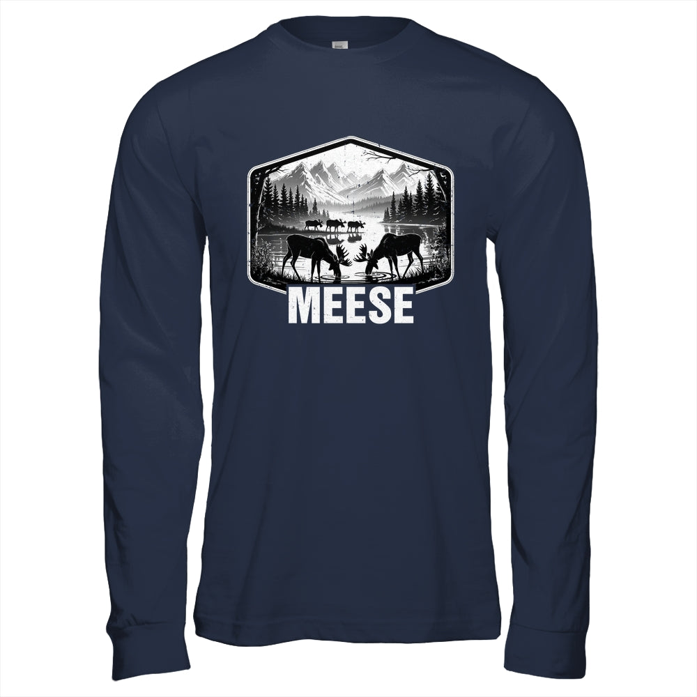 Meese Funny Moose Humor Camping Wildlife Outdoor Nature Shirt & Hoodie | siriusteestore