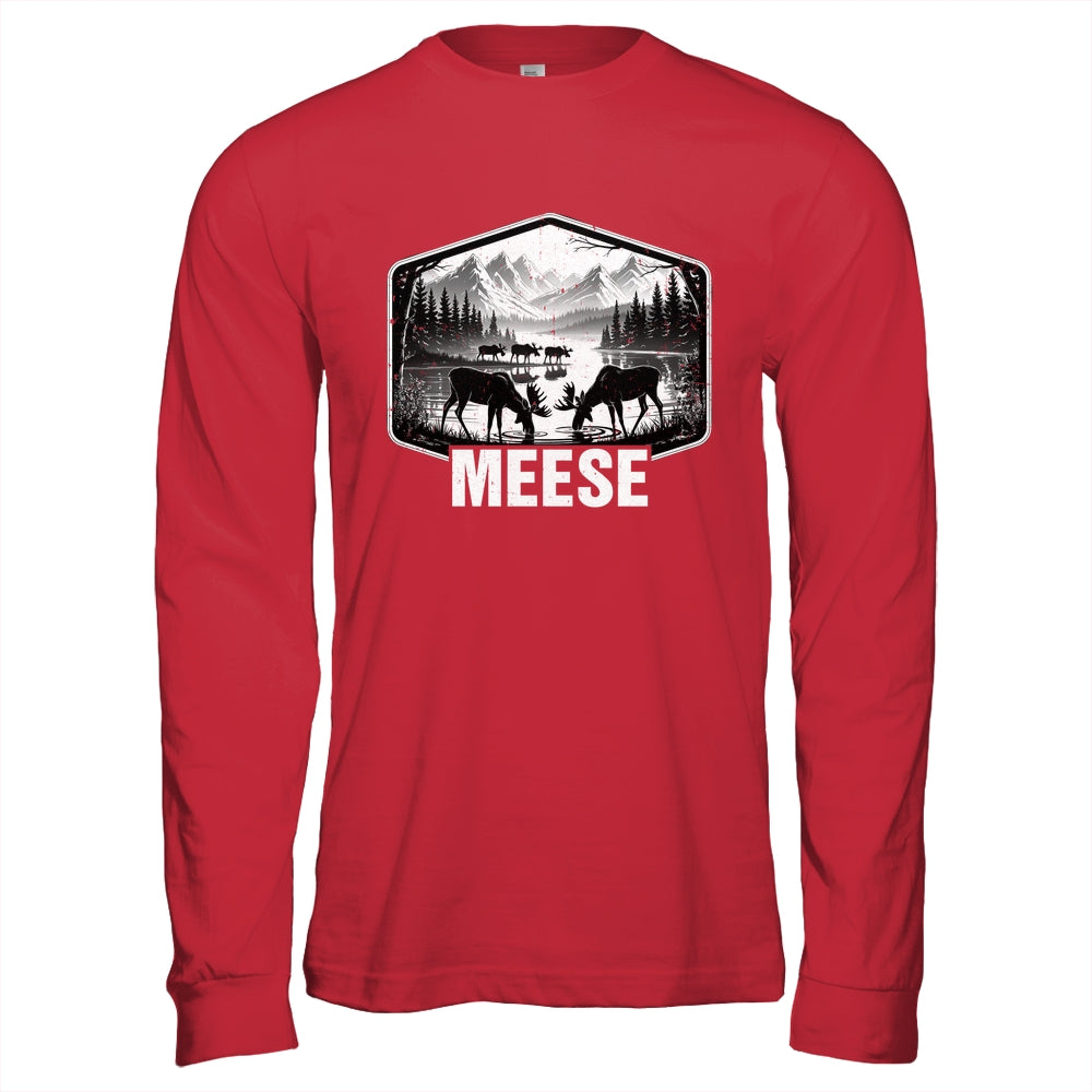 Meese Funny Moose Humor Camping Wildlife Outdoor Nature Shirt & Hoodie | siriusteestore