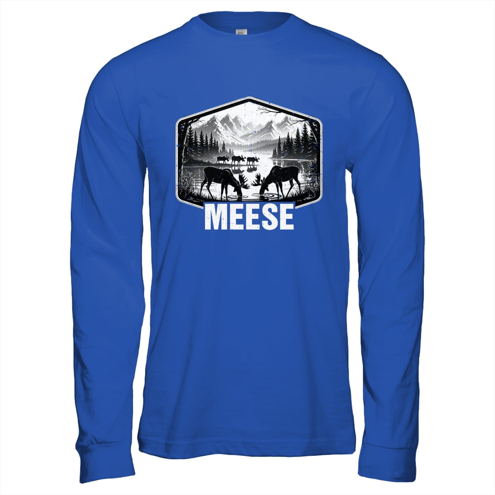 Meese Funny Moose Humor Camping Wildlife Outdoor Nature Shirt & Hoodie | siriusteestore
