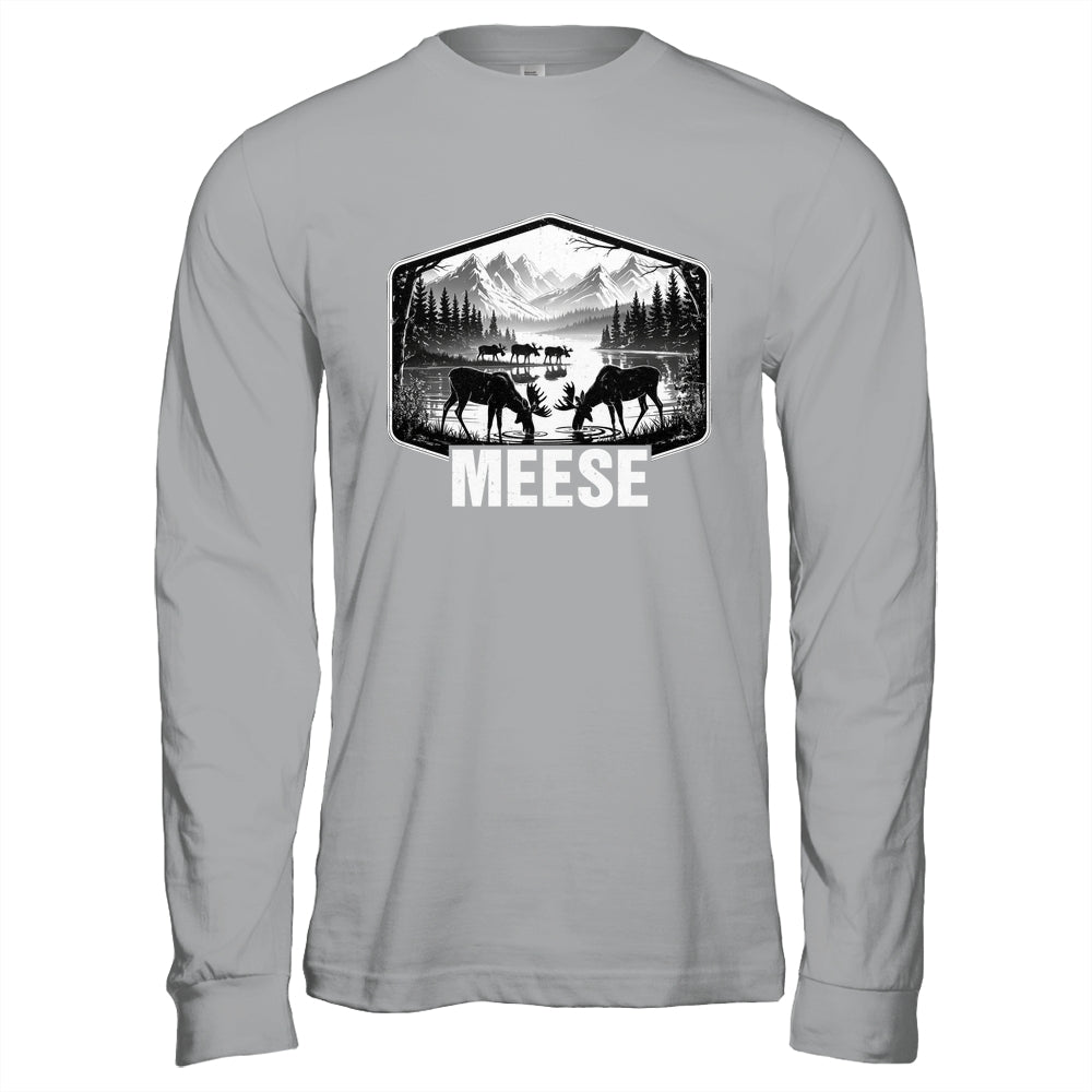 Meese Funny Moose Humor Camping Wildlife Outdoor Nature Shirt & Hoodie | siriusteestore