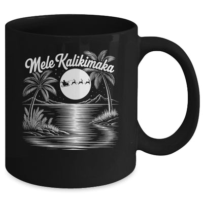 Mele Kalikimaka Christmas Hawaii Beach Hawaiian Santa Surf Mug | siriusteestore