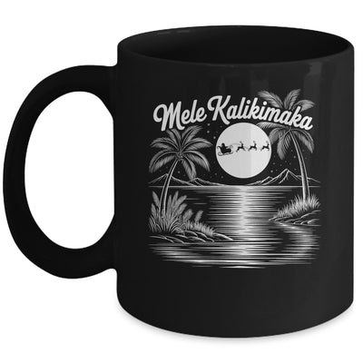 Mele Kalikimaka Christmas Hawaii Beach Hawaiian Santa Surf Mug | siriusteestore